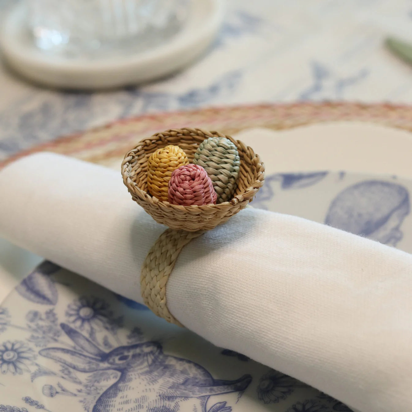 Egg basket napkin ring