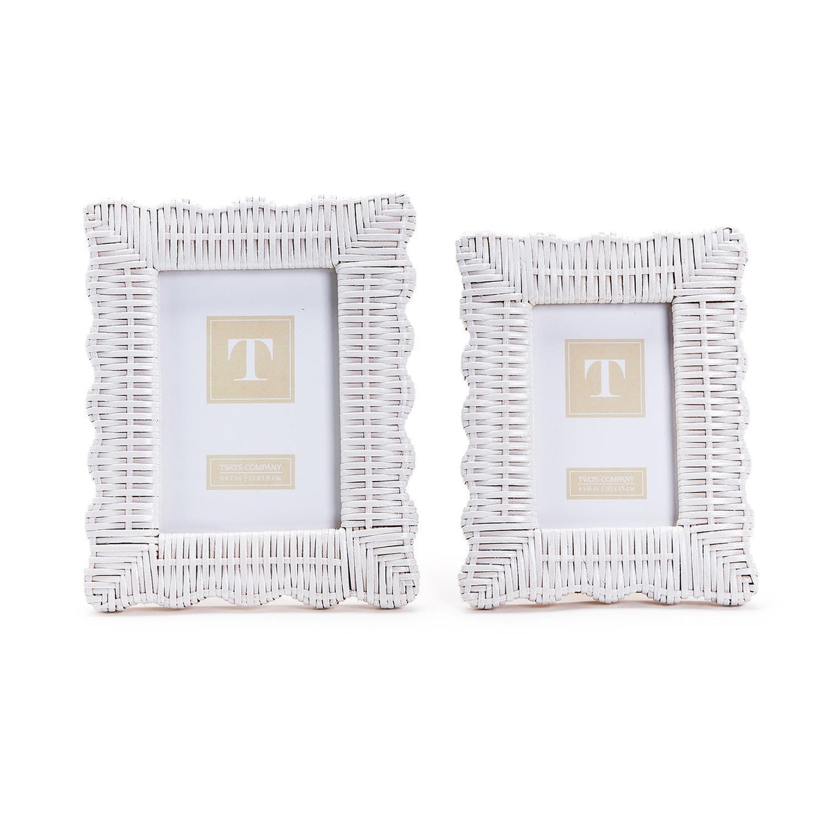 Twos Company Wicker Weave Picture Frame