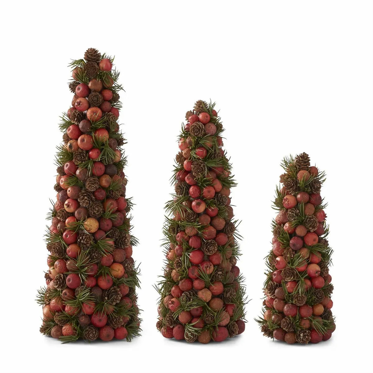 Orange Pods Pinecone Trees