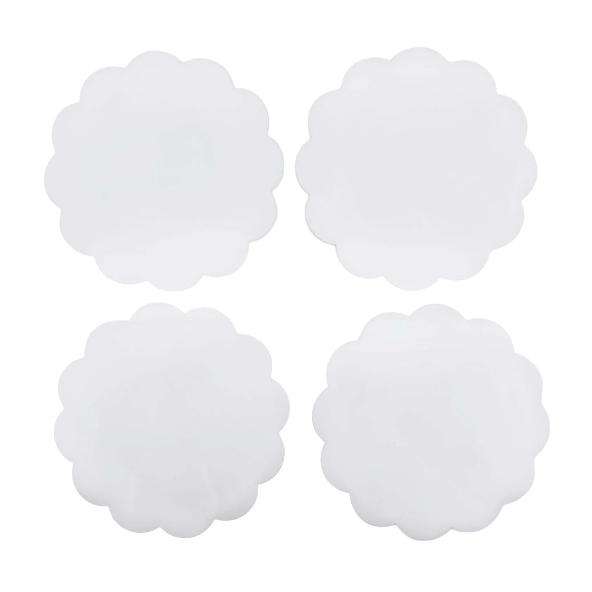 Scallop Acrylic Coaster Set