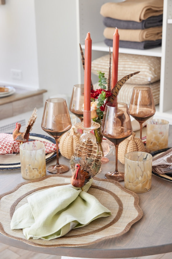 Hand Blown Drinking Glasses - Set of 2