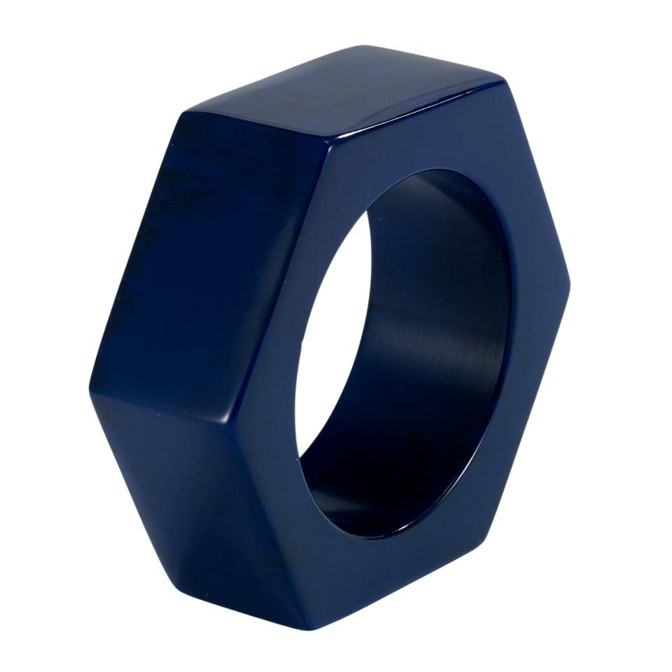 Piper Navy Napkin Ring