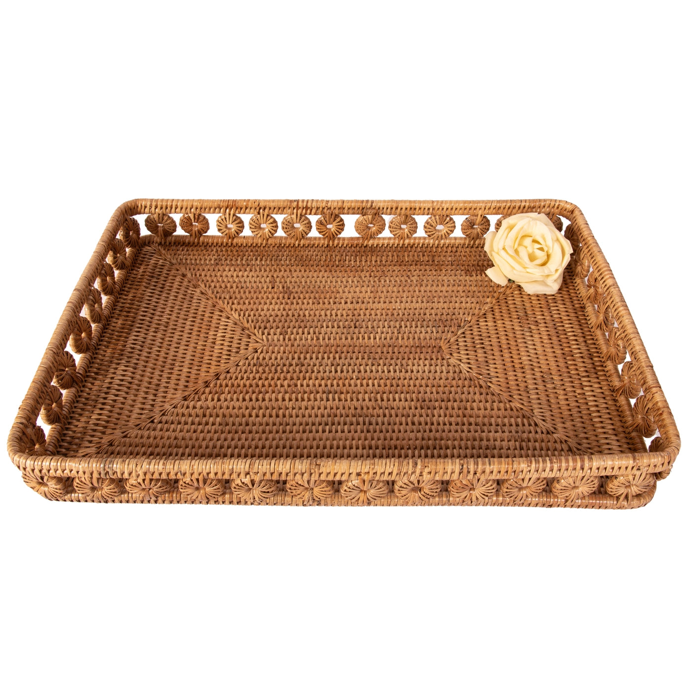 Inna DesignHoney Brown Rectangular Tray