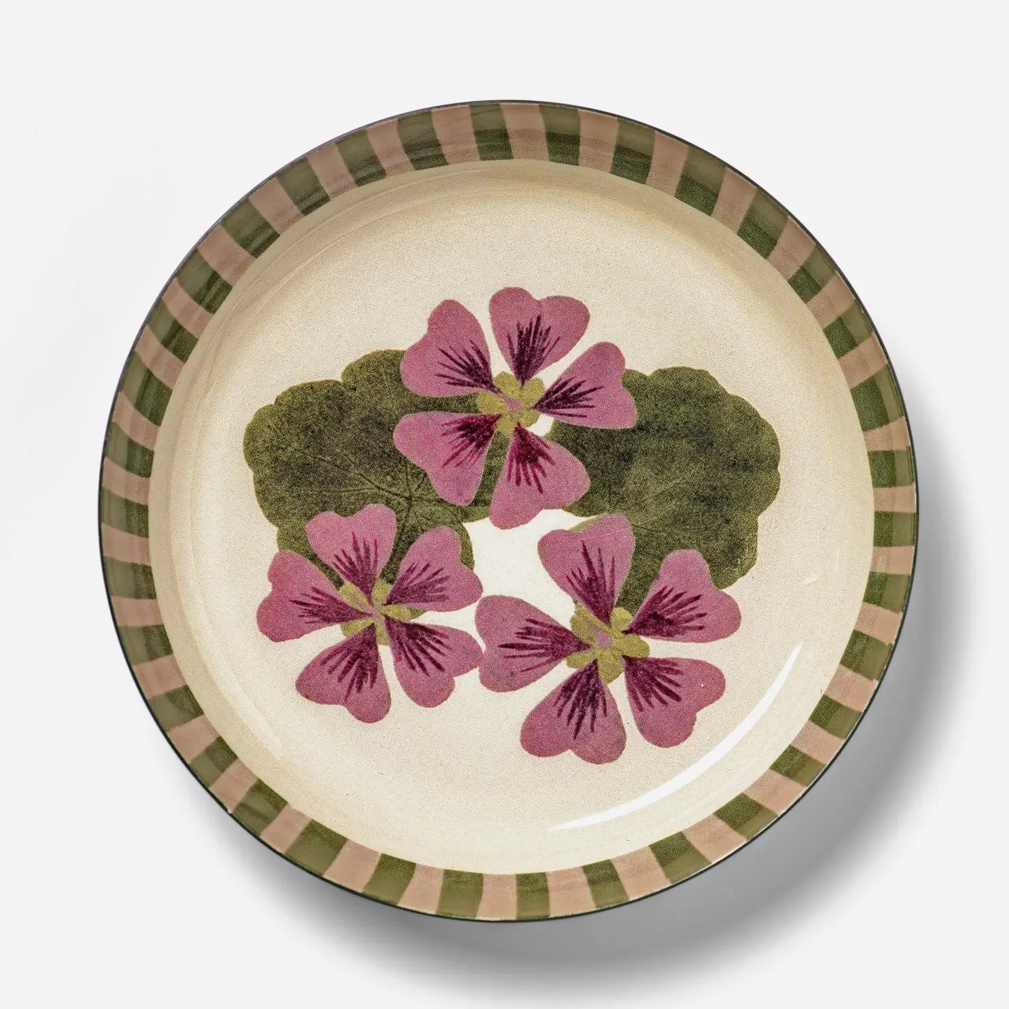Geranium Enamel Tray