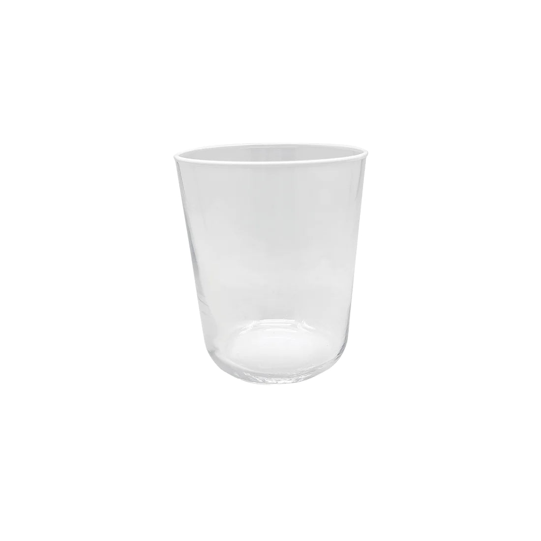 White Rim Water Glass -Set of 4