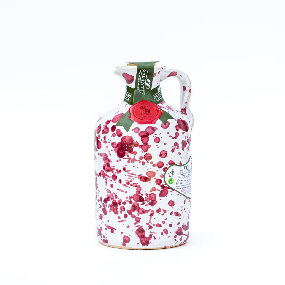 Small Olive Oil in Hand Painted Ceramic