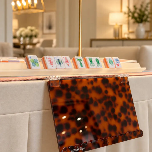 Tortoiseshell Acrylic Mahjong Card Holder