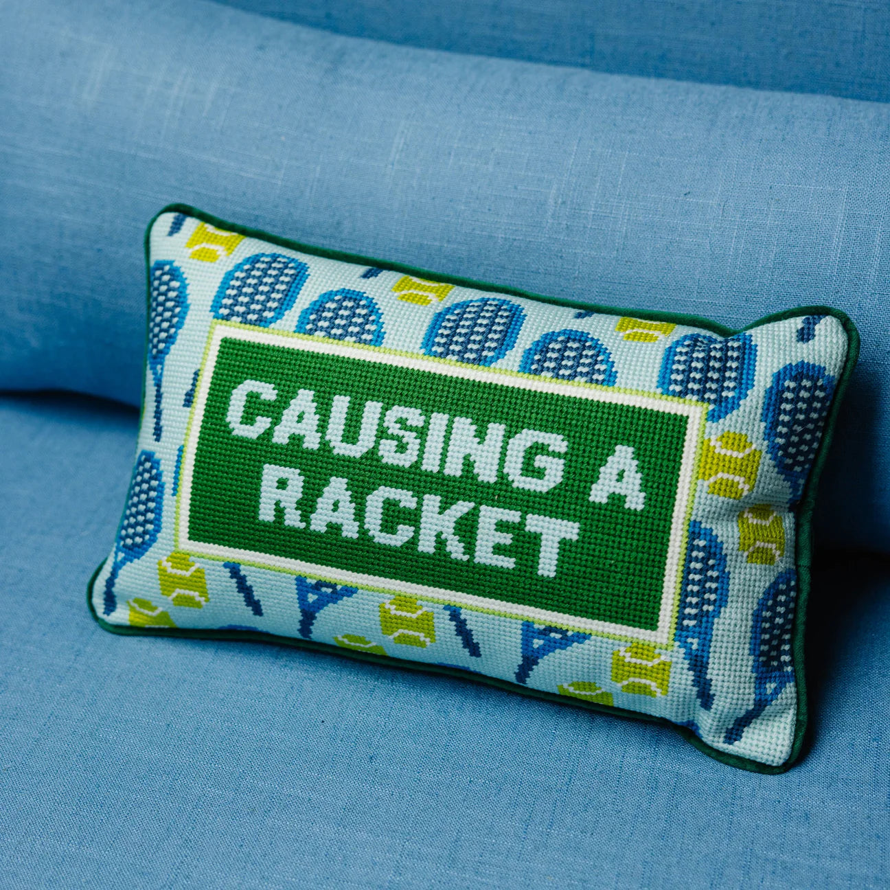 Furbish Needlepoint Pillows
