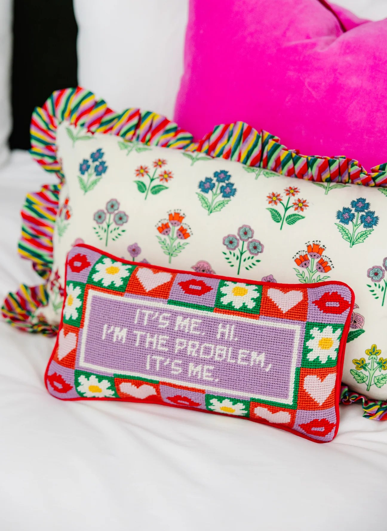 Furbish Needlepoint Pillows