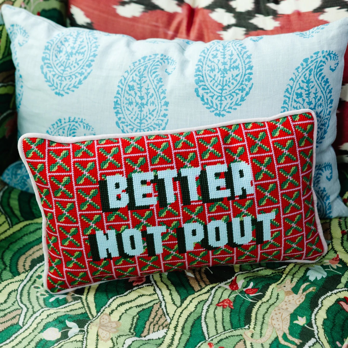 Furbish Needlepoint Pillows