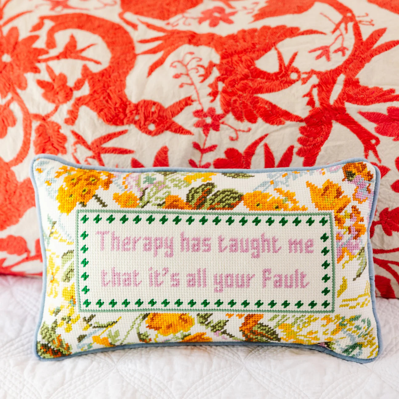 Furbish Needlepoint Pillows