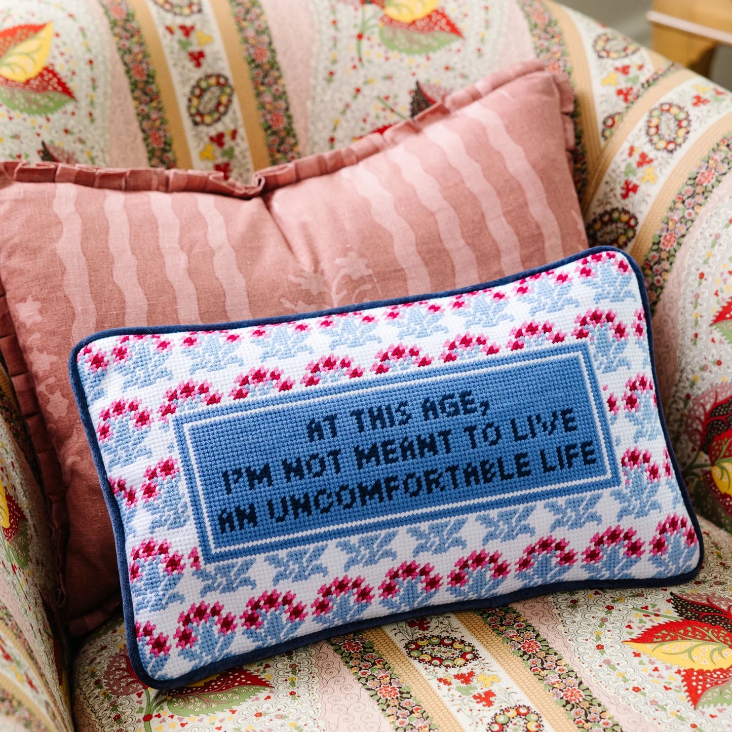 Furbish Needlepoint Pillows