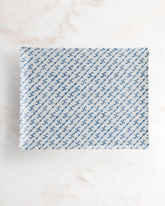 Brooks Block Print Tray by Proper Table