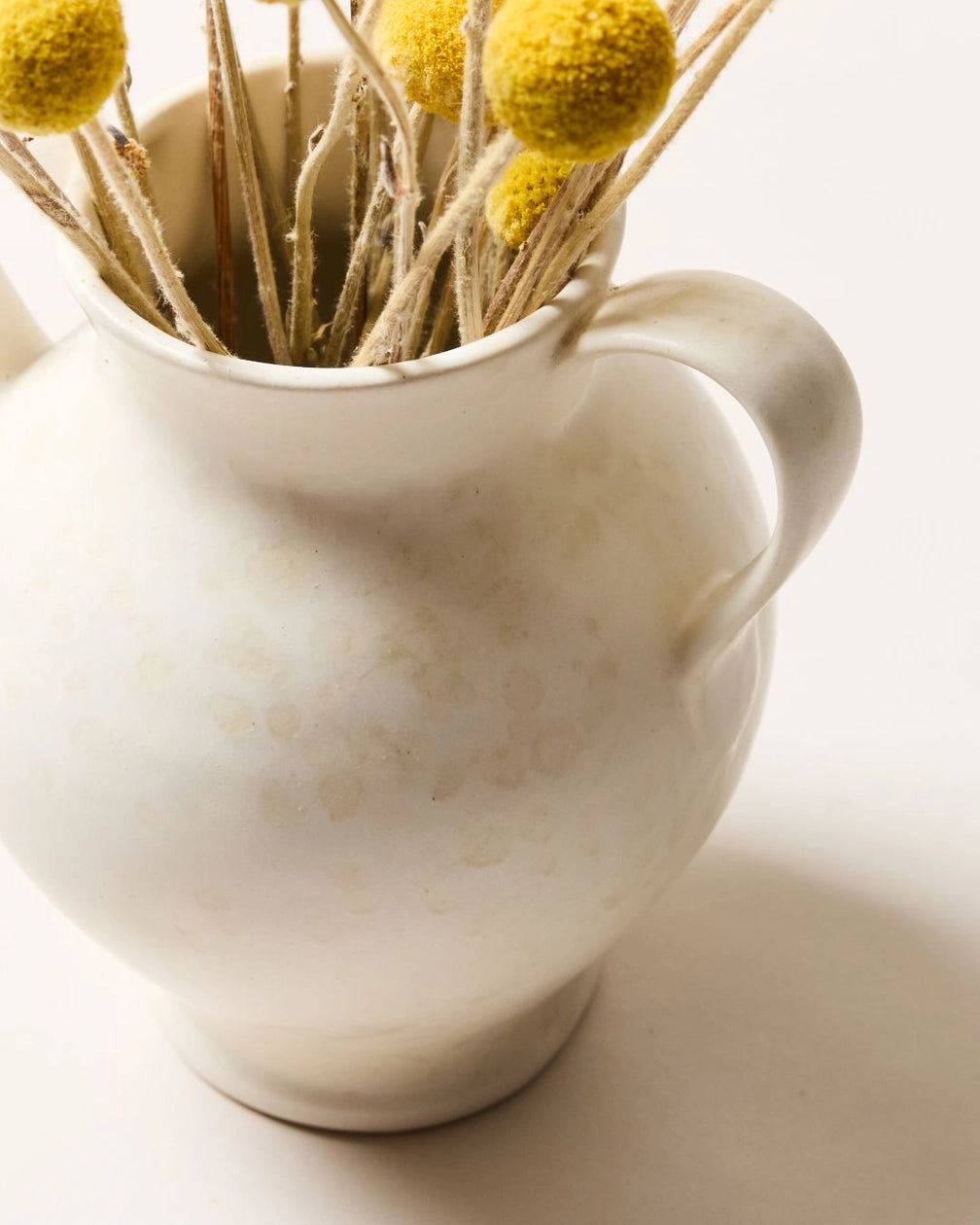 Artist's Spatter Vase- Cream