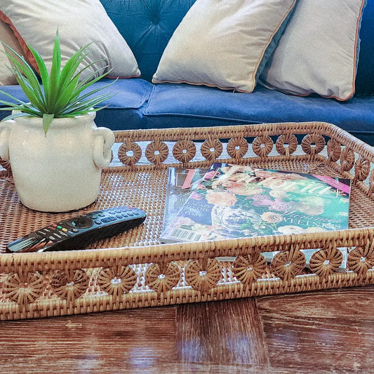Inna DesignHoney Brown Rectangular Tray