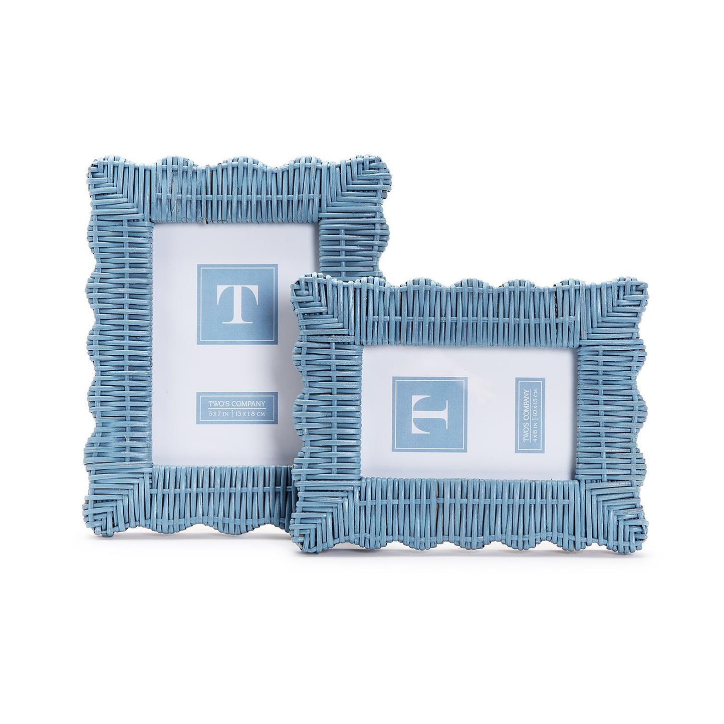 Twos Company Wicker Weave Picture Frame