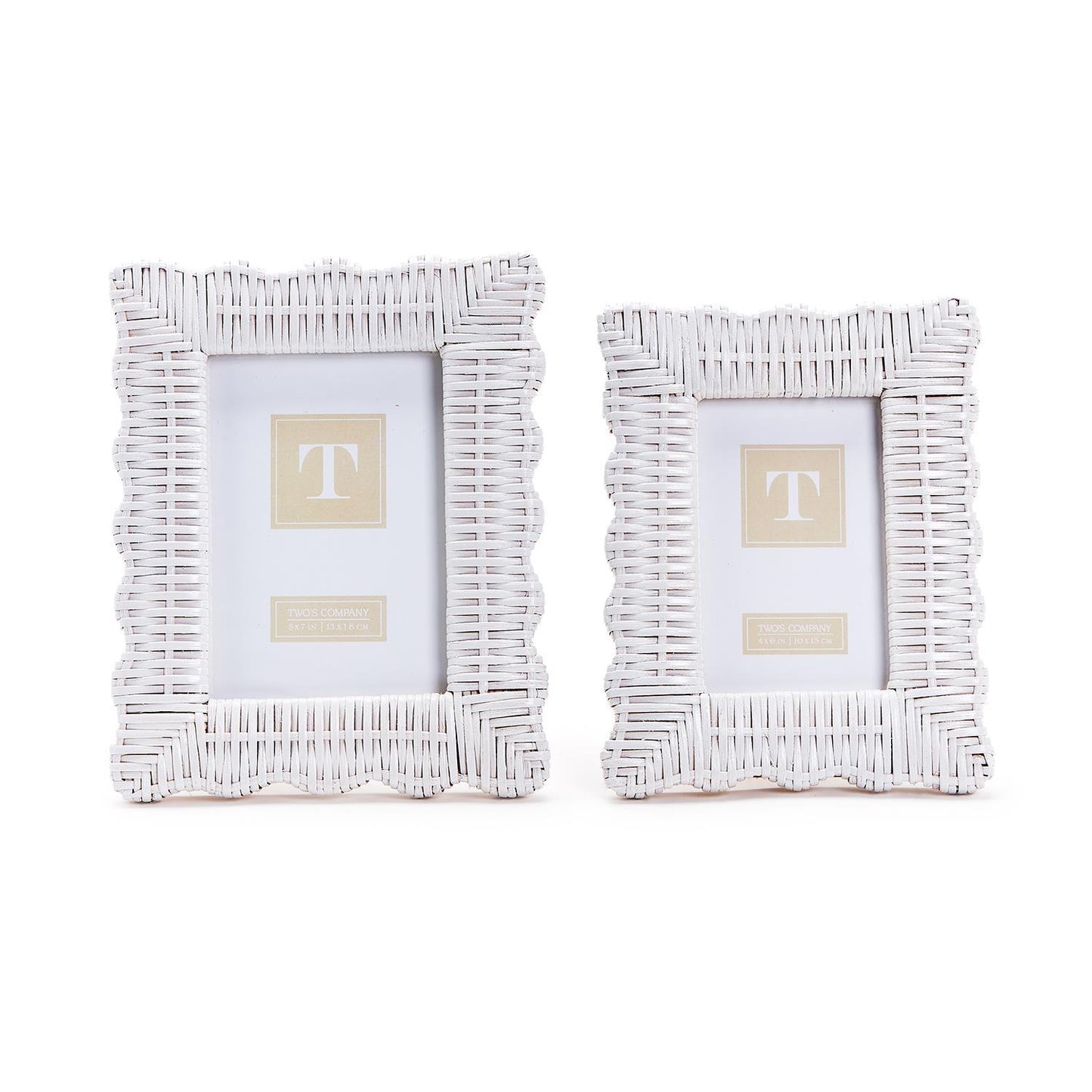 Twos Company Wicker Weave Picture Frame