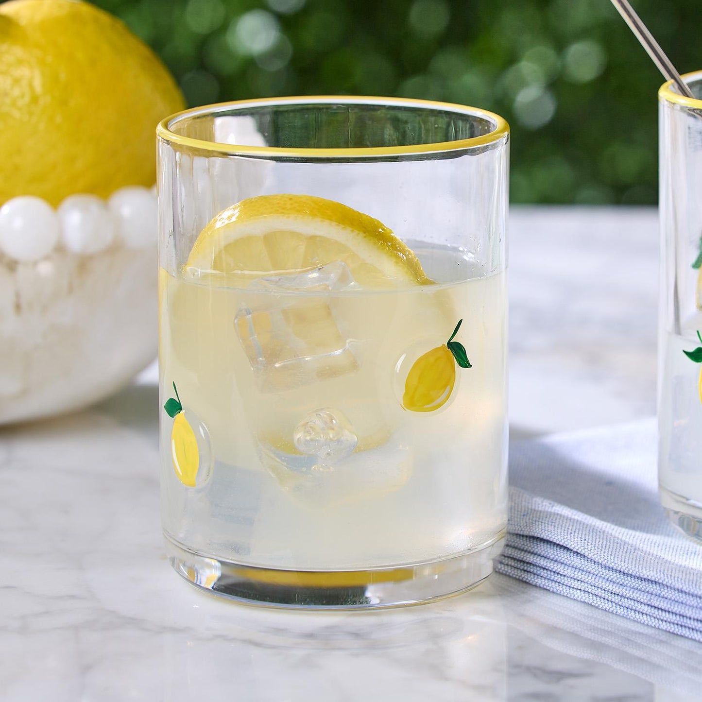 Lemon Old Fashion Glass