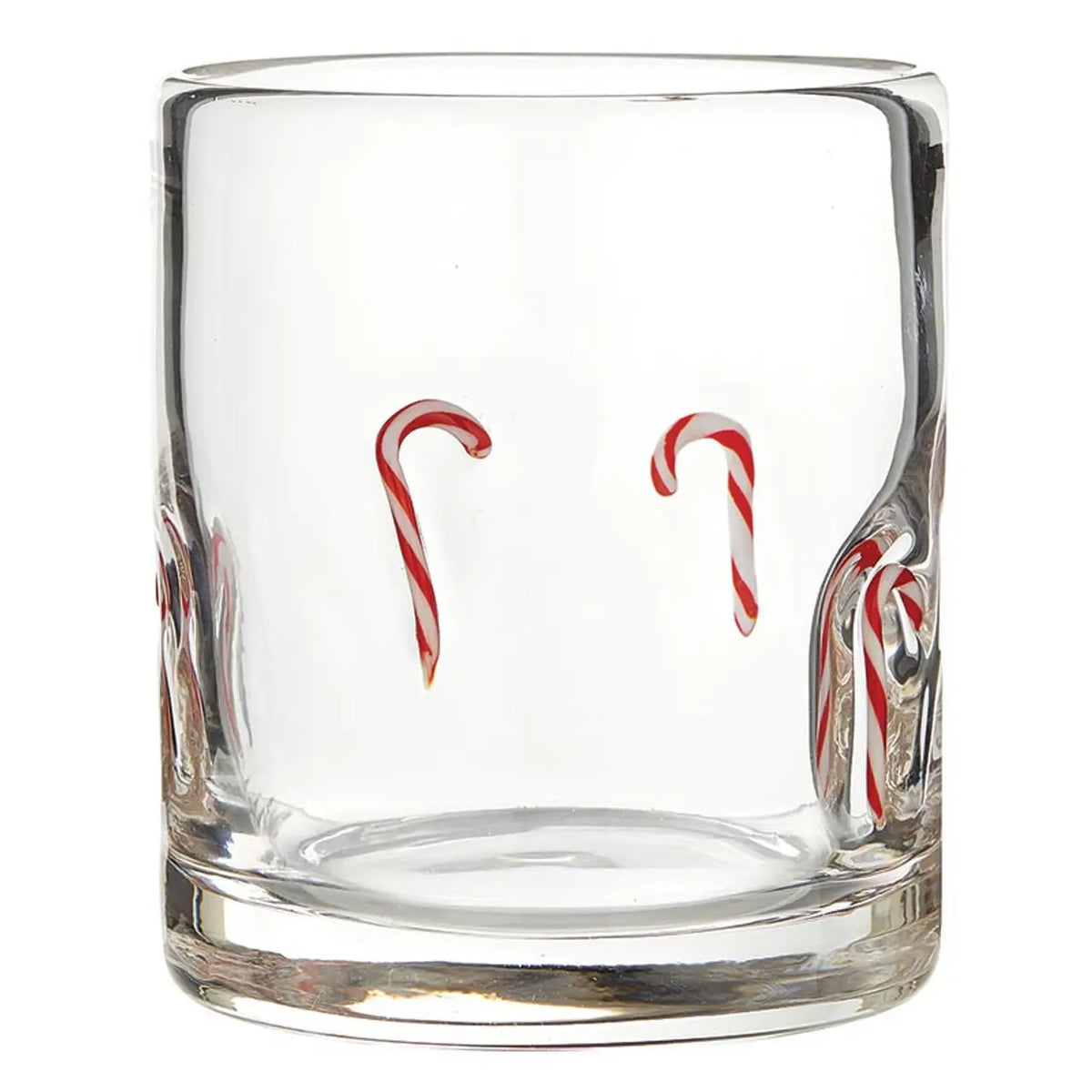 Candy Cane Drinking Glass