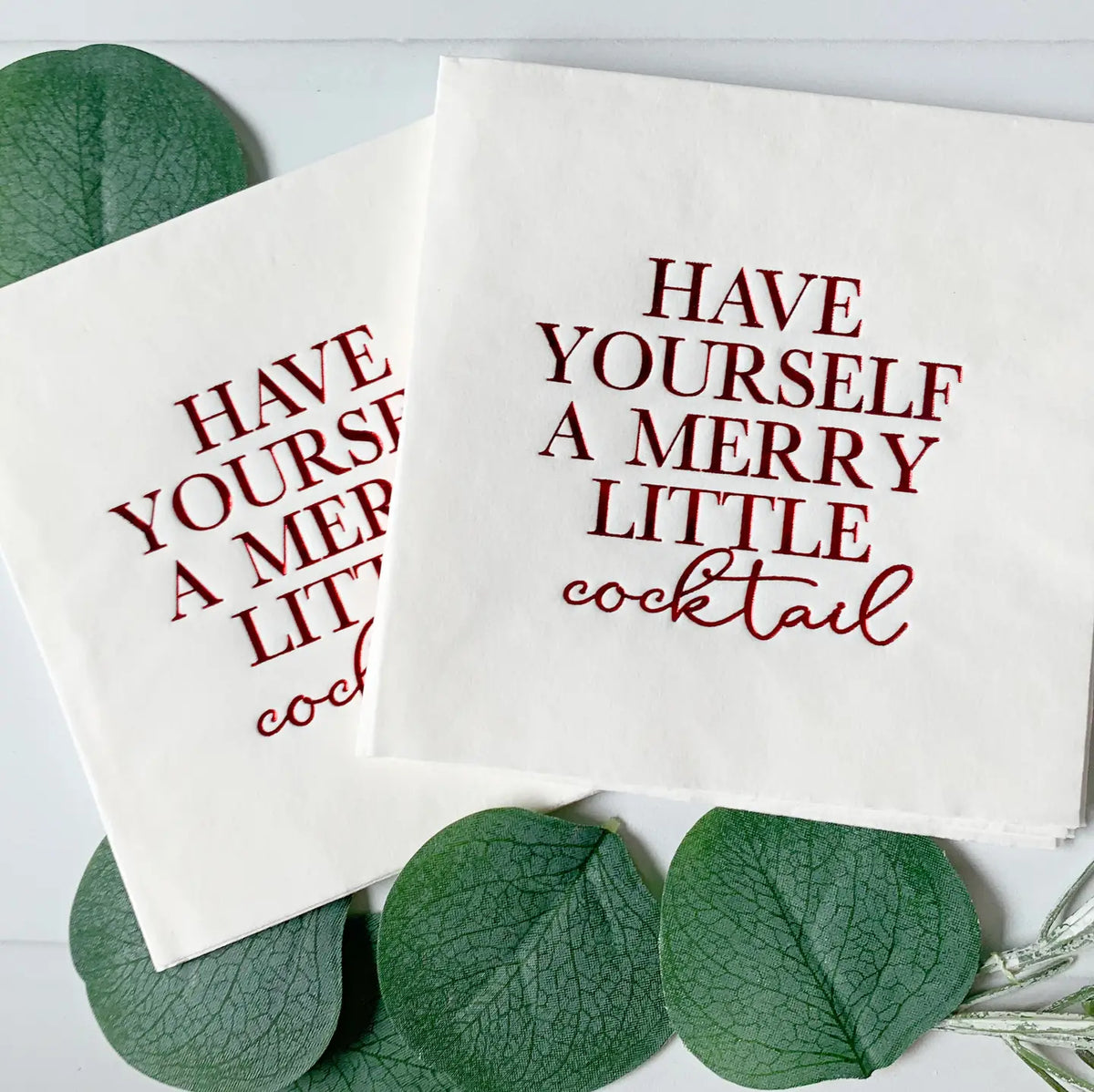 Merry Little Cocktail  Napkin