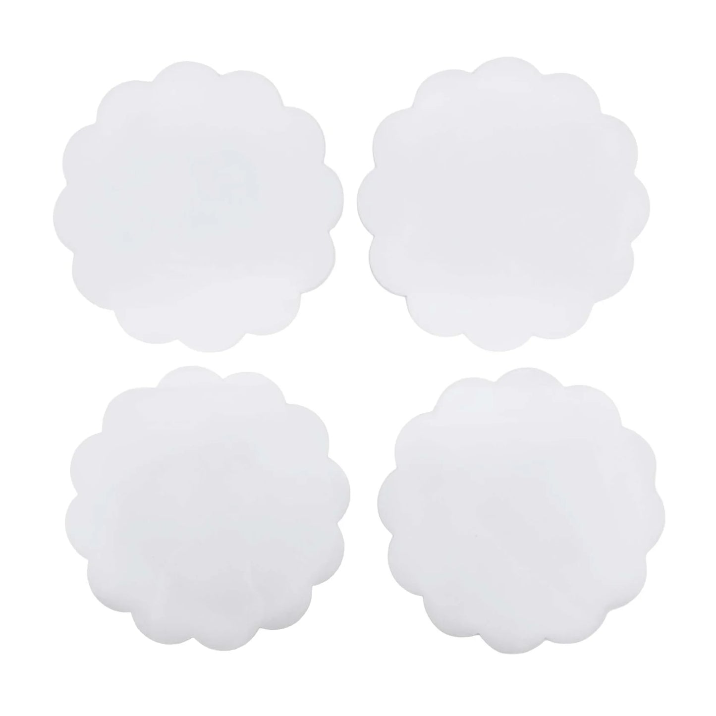 Scallop Acrylic Coaster Set
