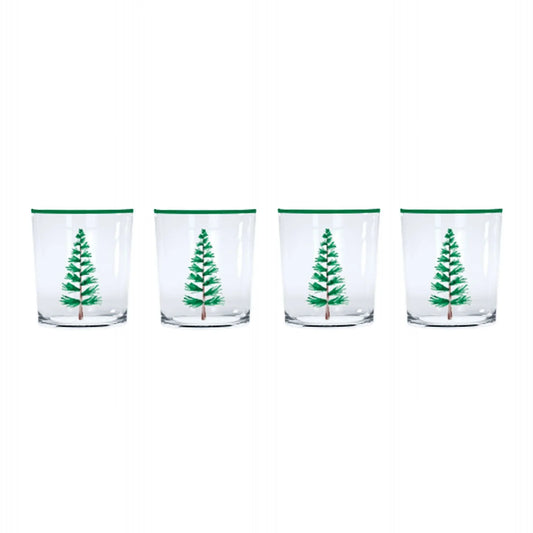 Mariposa Woodland Tree Old Fashioned Glasses
