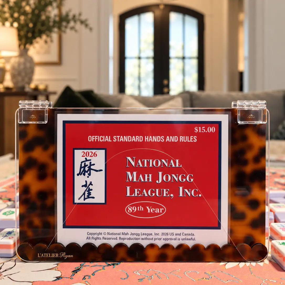 Tortoiseshell Acrylic Mahjong Card Holder