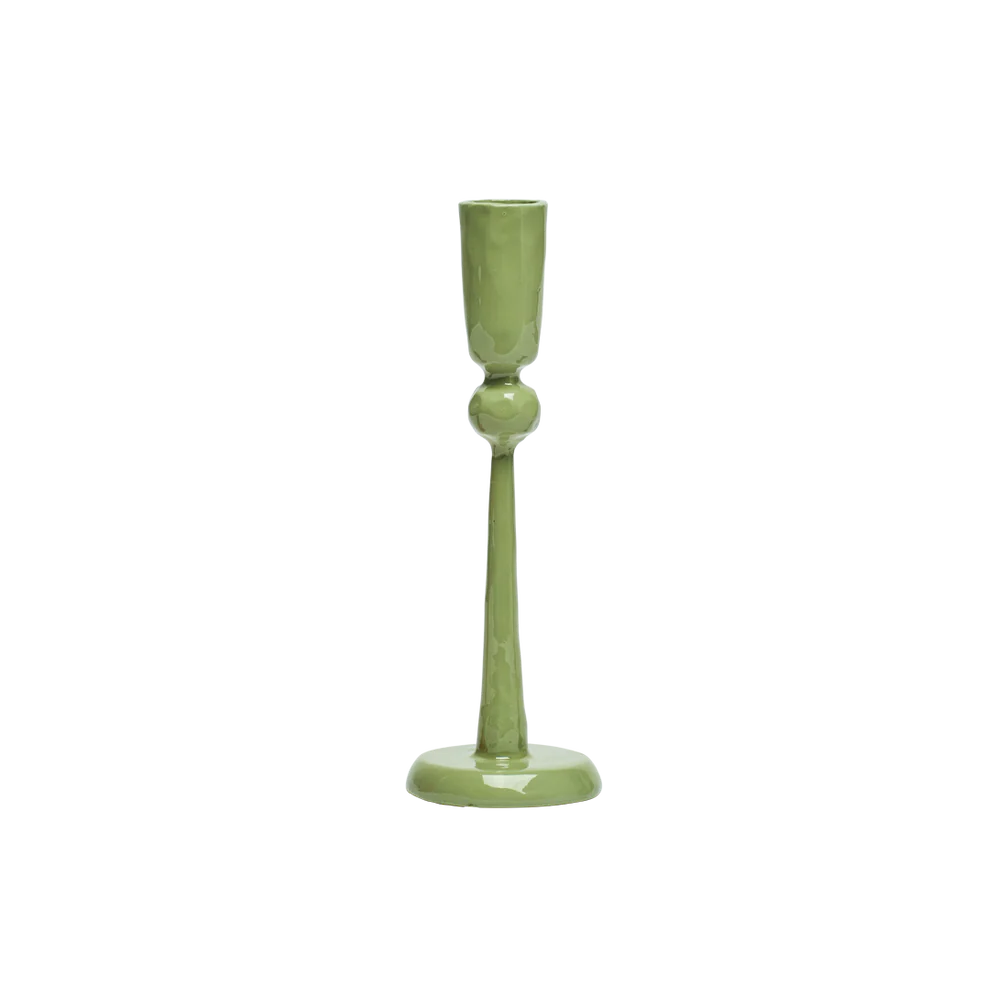 Candle Stick Holder Sage Tall