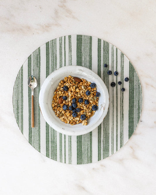 Proper Table Stuart Green Stripe Placemat