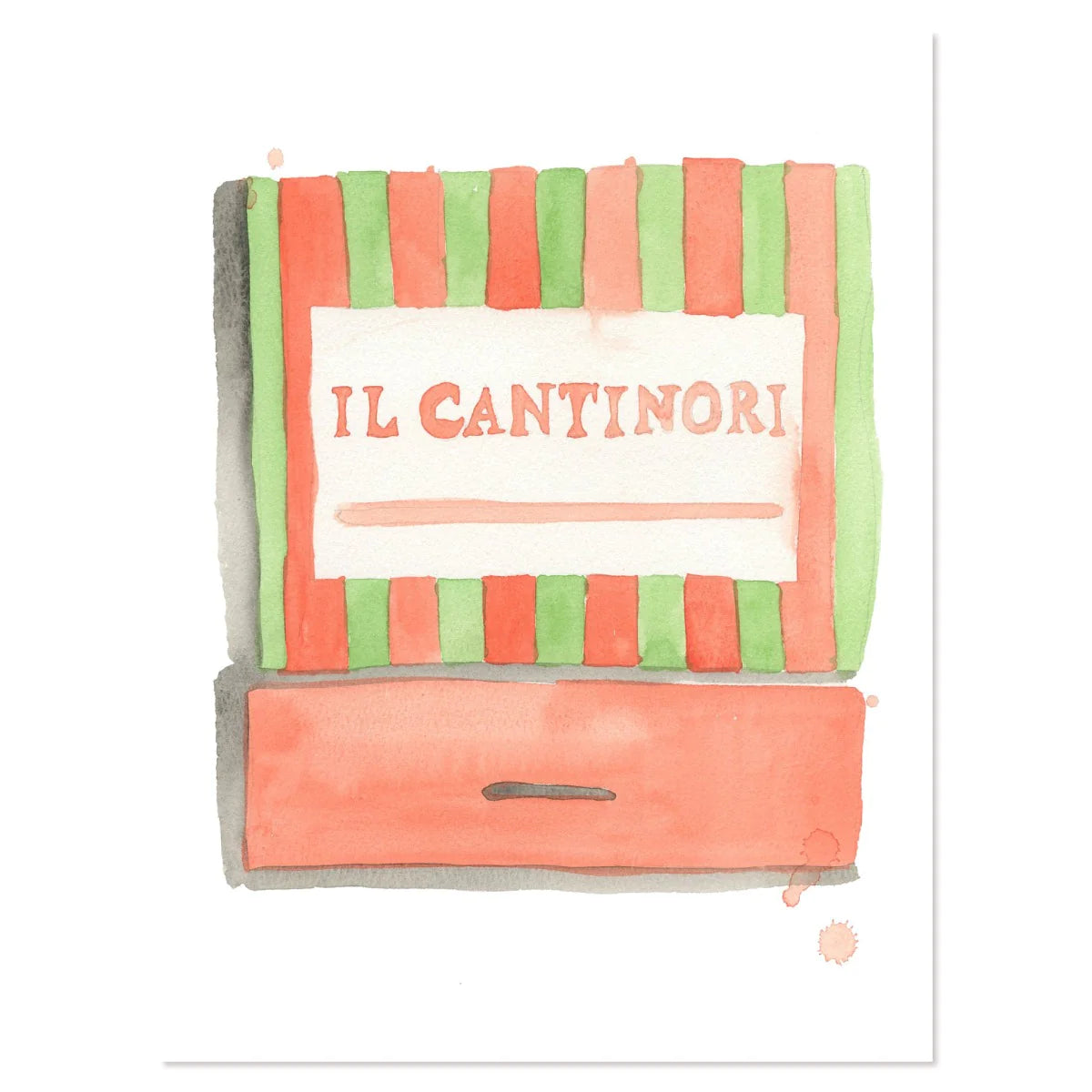 Small Matchbook Watercolor Print - 5 x 7"