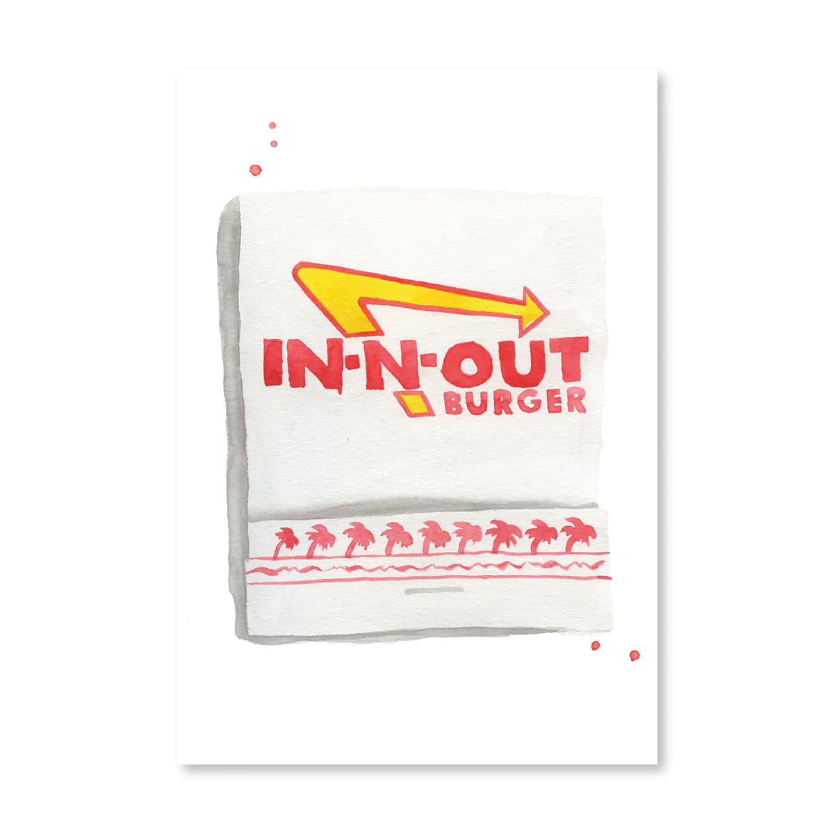 Matchbook Watercolor Print-9 x 12"