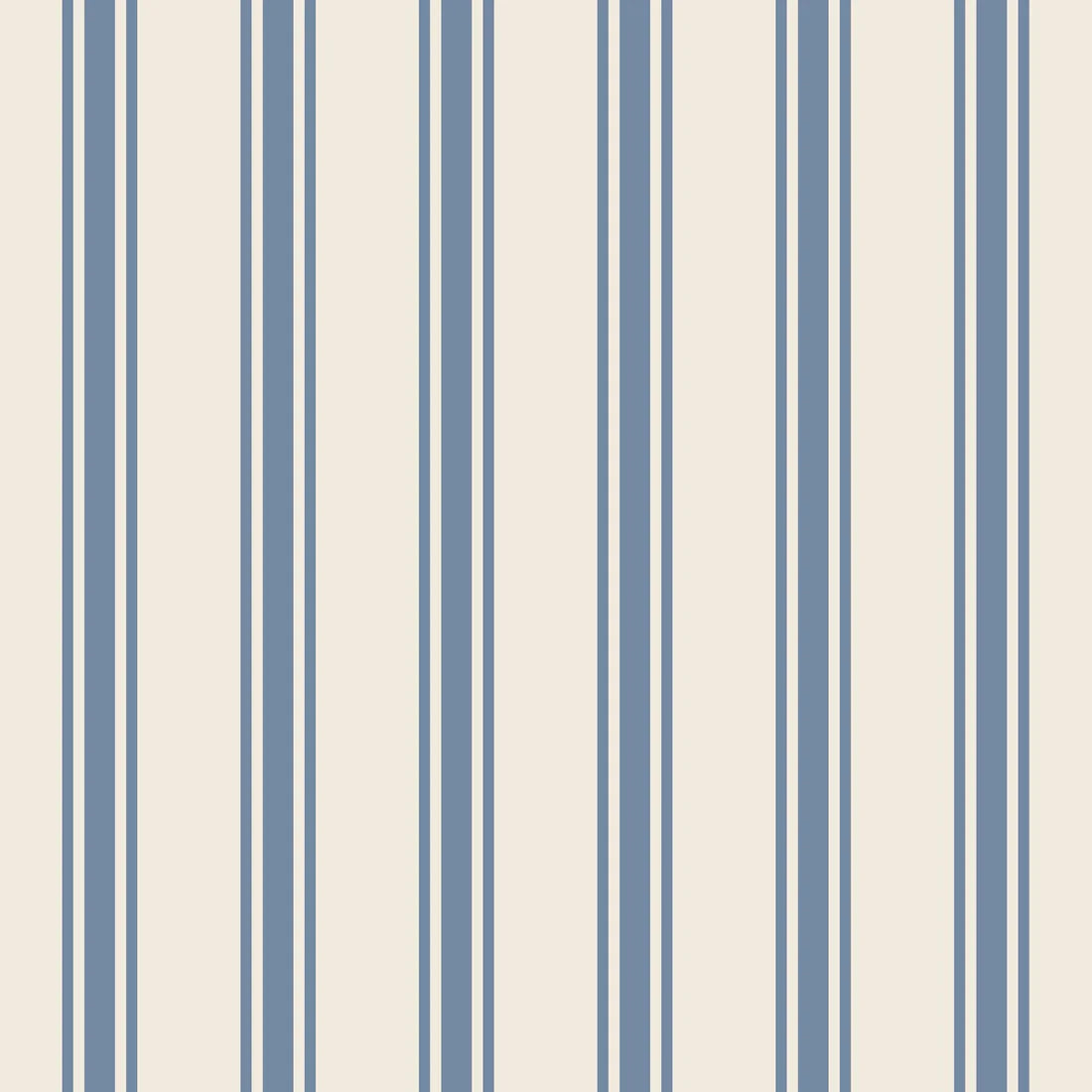 Hester & Cook Cornflower Blue Linen Stripe Napkin