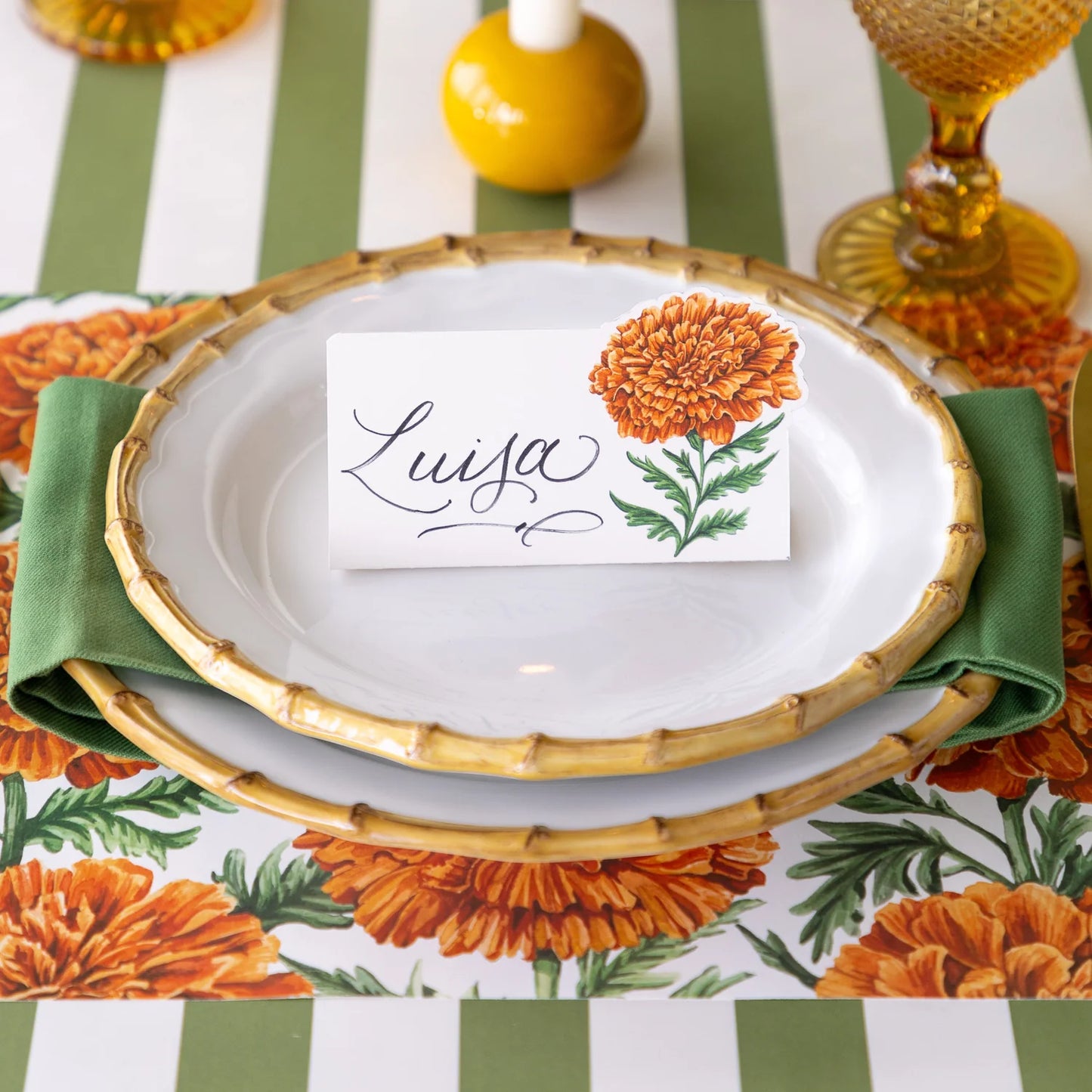 Marigold Bloom Placard