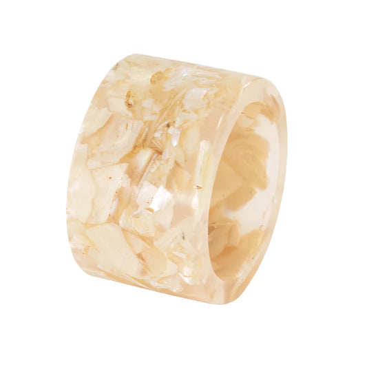 Bodrum Marbled Pearl Napkin Rings