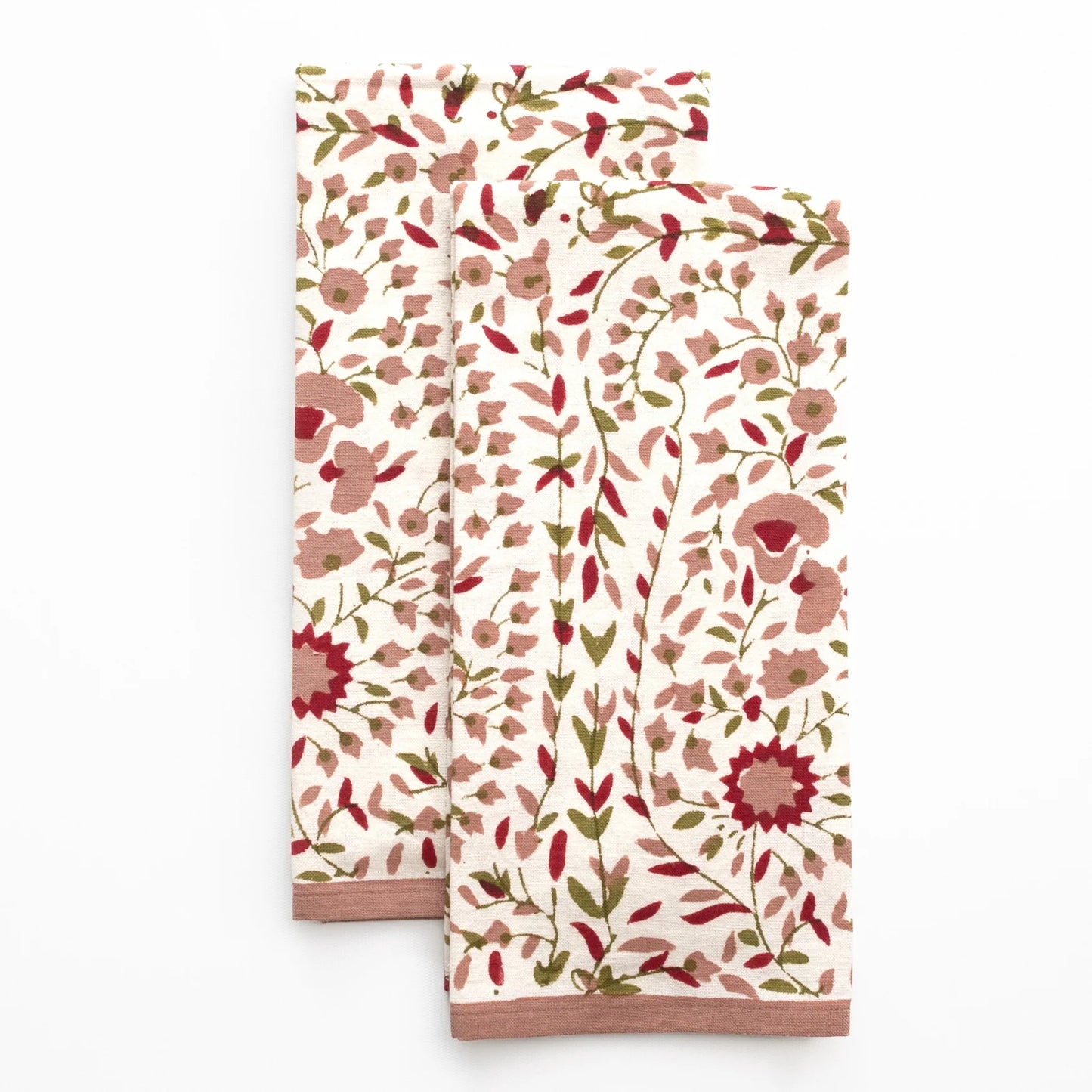 Starflower Fern & Blush Tea Towels