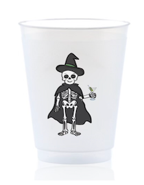 Skeleton with Martini Shatterproof Cup
