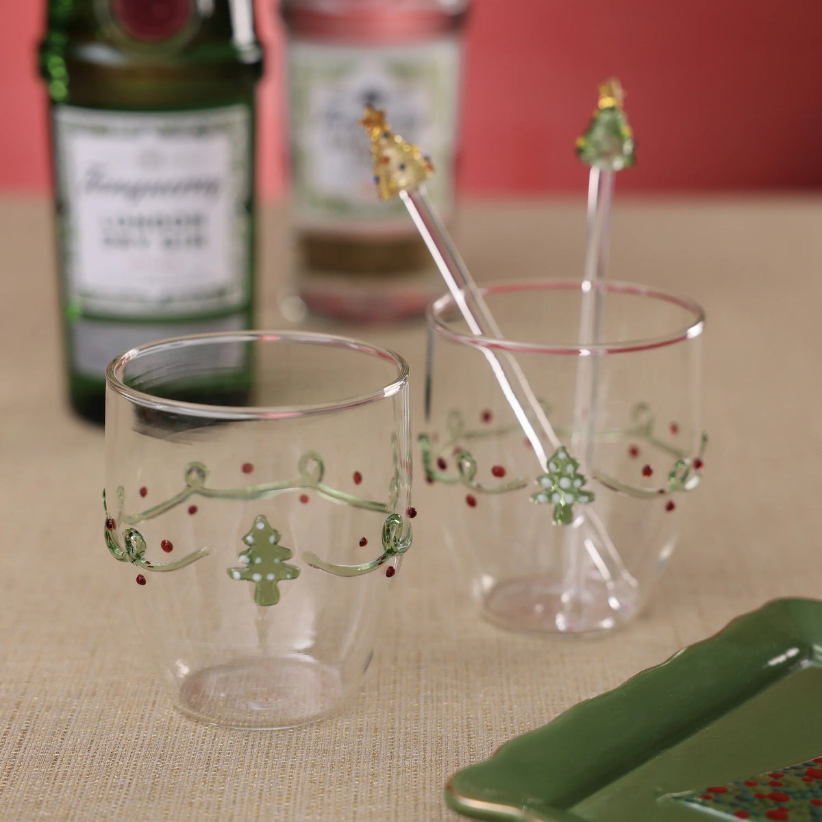Holiday Spruce Tumbler Set