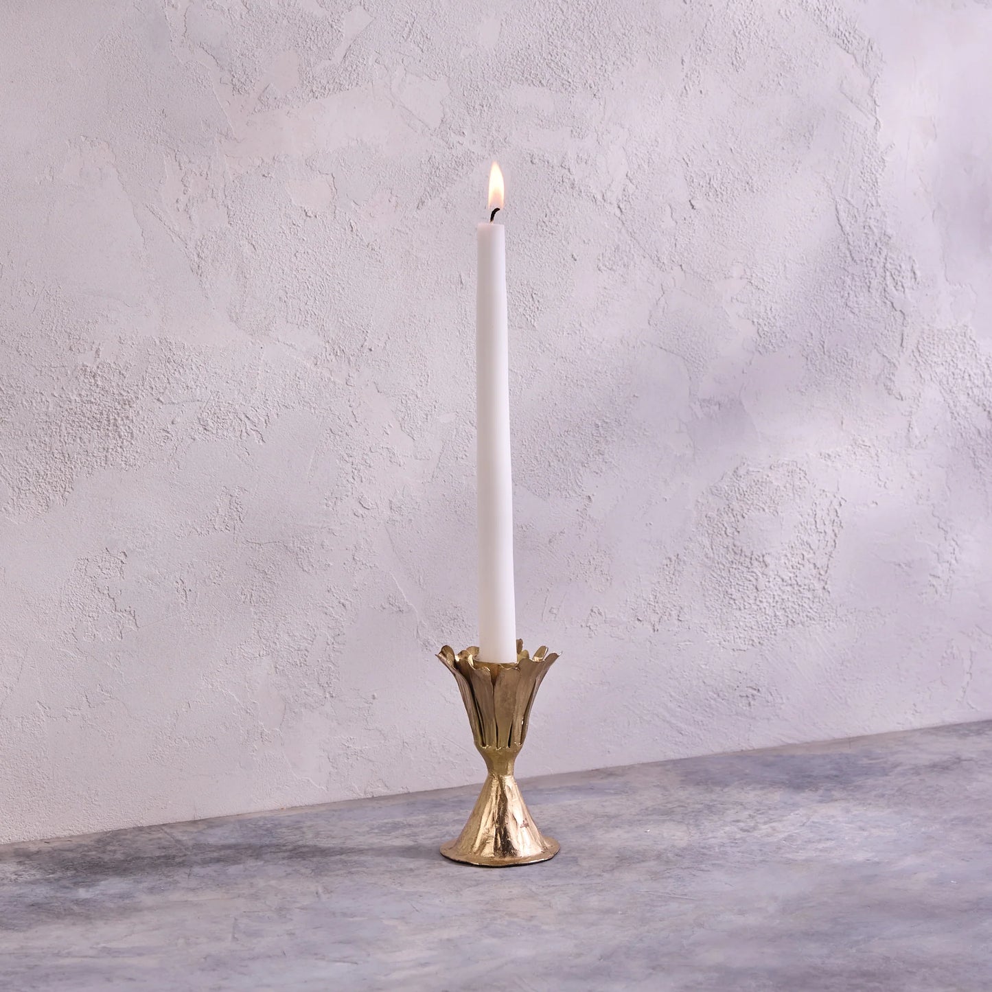 Gold Floral Candleholder