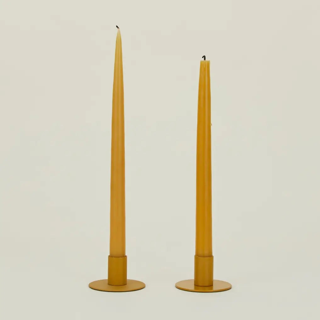 Hawkins Mustard Candle Holders