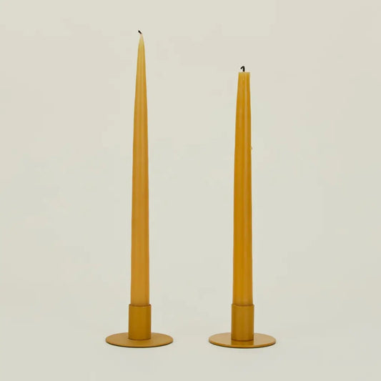 Hawkins Mustard Candle Holders