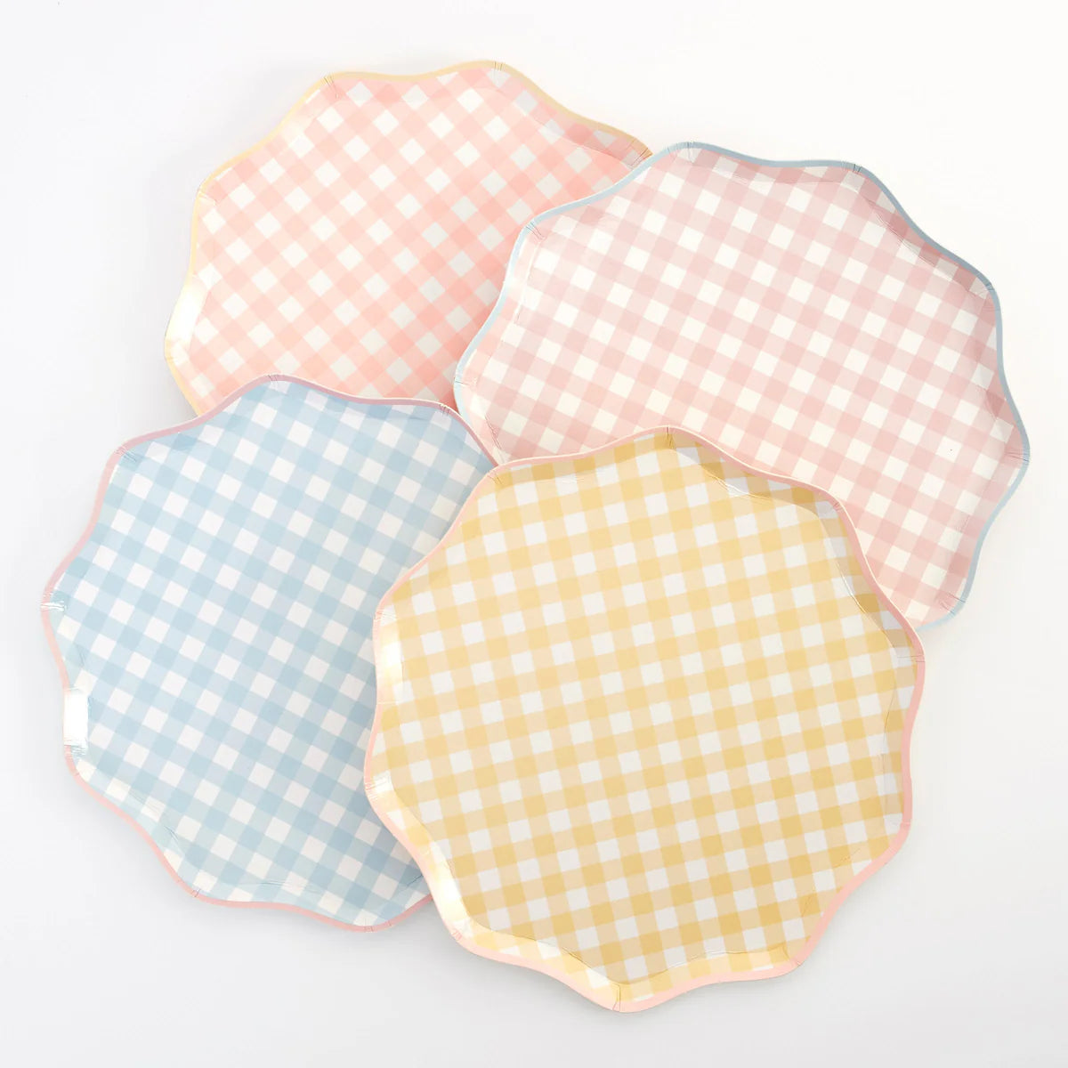 Gingham Dinner Plate