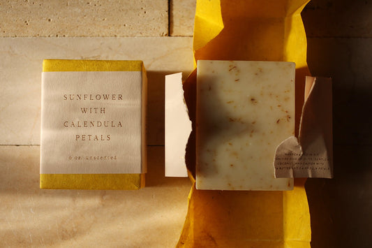 Saipua Sunflower with Calendula Petals Soap