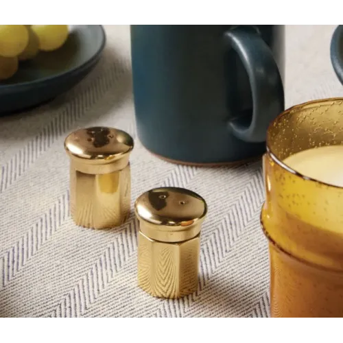Gold Salt & Pepper Shaker Set