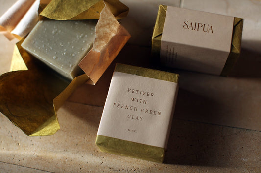 Saipua Vetiver with French Green Clay Soap
