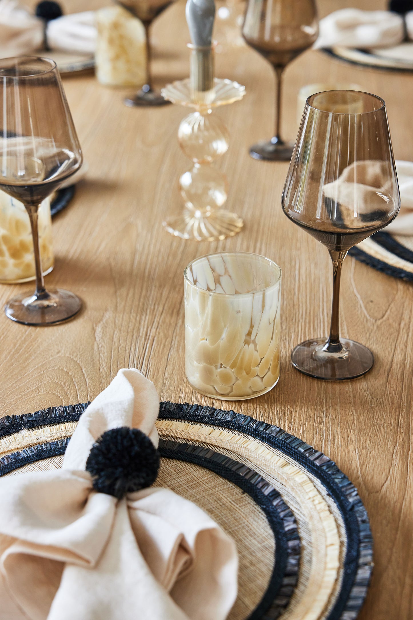 Hand Blown Drinking Glasses - Set of 2