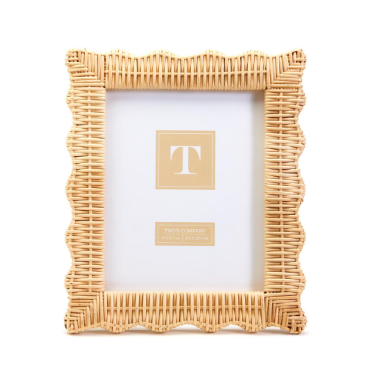 Twos Company Wicker Weave Picture Frame