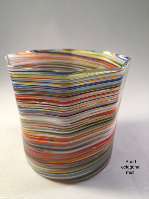 Octagonal Twisted Tumblers - Set of 4