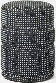 Navy and White Playful Stool