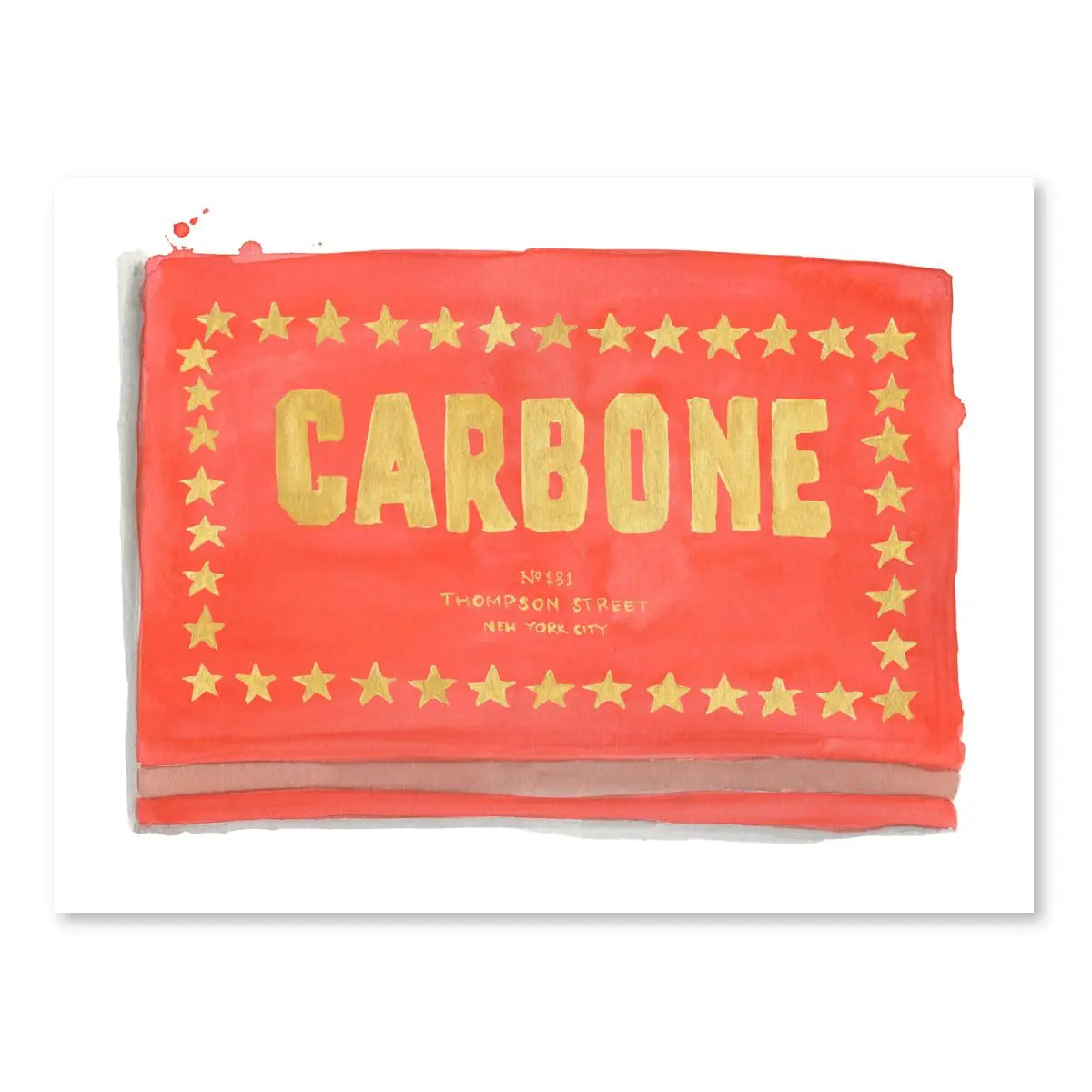 Matchbook Watercolor Print-9 x 12"