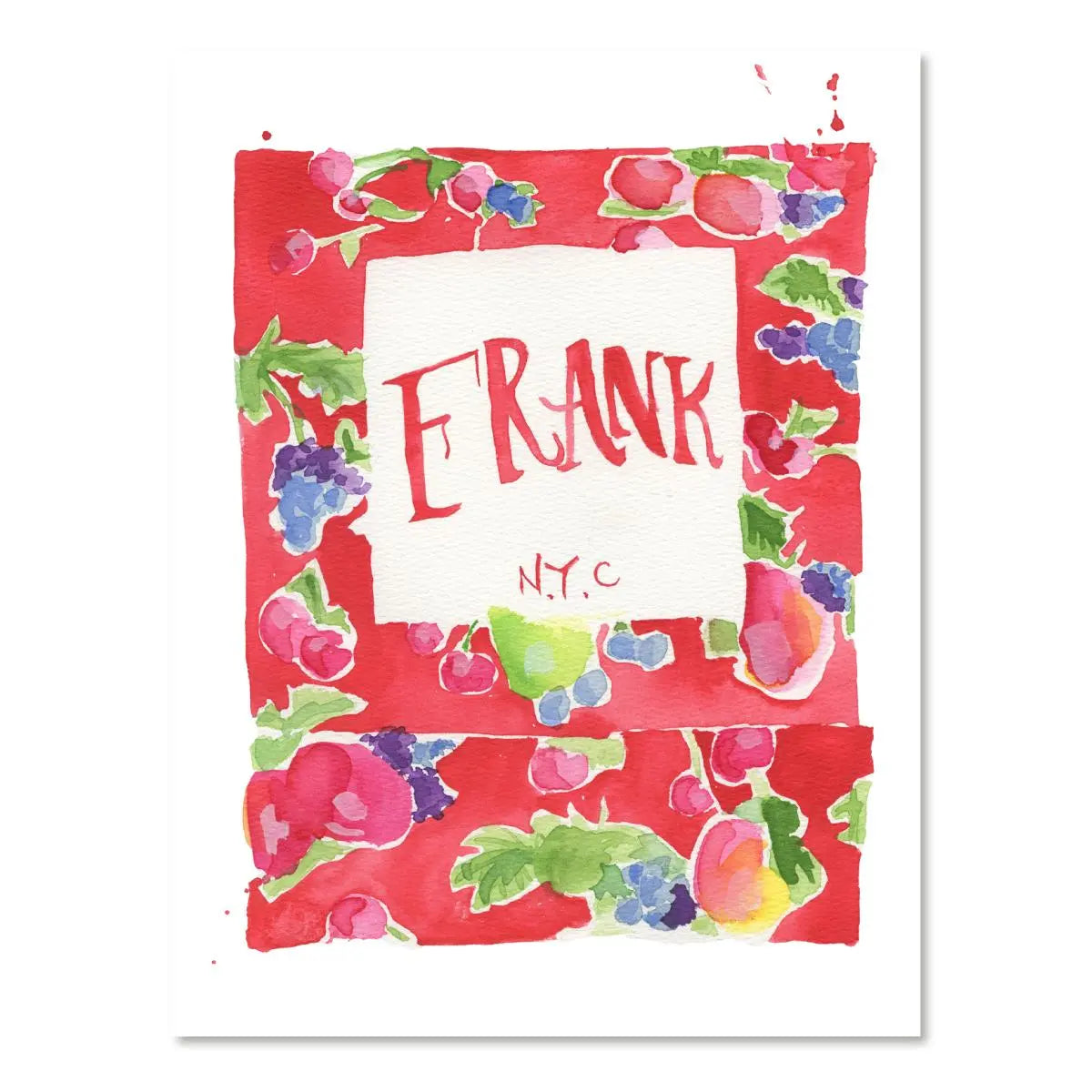 Matchbook Watercolor Print-9 x 12"